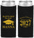 Custom Graduation Neoprene Slim Can Coolers - Class Of 2027 Hats Off | 130049