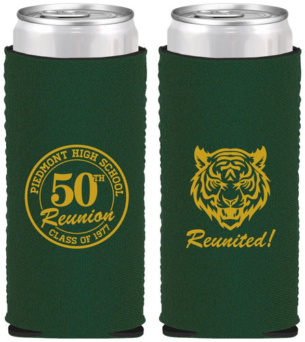 Custom Class Reunion Neoprene Slim Can Coolers - Class Of 1977 50 Year | 140009
