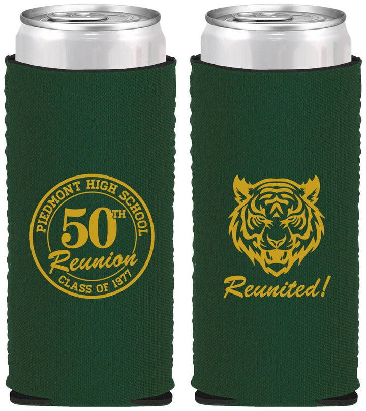 Custom Class Reunion Neoprene Slim Can Coolers - Class Of 1977 50 Year | 140009