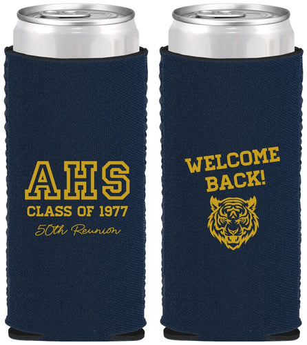 Custom Class Reunion Neoprene Slim Can Coolers - Class Of 1977 50 Year | 140014