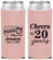 Custom Retirement Neoprene Slim Can Coolers - Off The Clock | 150001