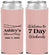 Custom Retirement Neoprene Slim Can Coolers - 7 Day Weekends | 150004