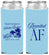Custom Family Reunion Neoprene Slim Can Coolers - Beach Reunited Af | 160012