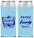 Custom Family Reunion Neoprene Slim Can Coolers - Beach Family Repeat | 160013
