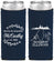Custom Wedding Neoprene Slim Can Coolers - Illinois | 162