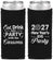 Custom New Years Neoprene Slim Can Coolers - 2027 Eat Drink Party | 170022