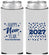 Custom New Years Neoprene Slim Can Coolers - 2027 Confetti | 170027