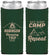 Custom Family Vacation Neoprene Slim Can Coolers - Eat Sleep Camp Repeat | 180014