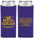 Custom Mardi Gras Neoprene Slim Can Coolers - Fleur De Lis | 190009