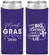 Custom Mardi Gras Neoprene Slim Can Coolers - Big Bead Fleur De Lis | 190018