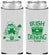 Custom St Patricks Day Neoprene Slim Can Coolers - Irish Drinking Team | 200006