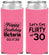 Custom Birthday Neoprene Slim Can Coolers - Flirty At 30 | 20015