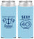 Custom Birthday Neoprene Slim Can Coolers - Sexy At 40 | 20027