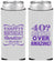 Custom Birthday Neoprene Slim Can Coolers - 40th | 20044