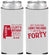 Custom Birthday Neoprene Slim Can Coolers - 40th | 20050