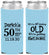 Custom Birthday Neoprene Slim Can Coolers - 50th | 20052