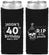 Custom Birthday Neoprene Slim Can Coolers - 40th Rip Youth | 20141