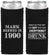 Custom Birthday Neoprene Slim Can Coolers - 40th | 20148