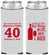 Custom Birthday Neoprene Slim Can Coolers - 40th Wine | 20155