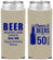 Custom Birthday Neoprene Slim Can Coolers - Cheers Beers To 50 Years | 20160