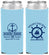 Custom Birthday Neoprene Slim Can Coolers - 25th Nautical | 20168