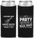 Custom Birthday Neoprene Slim Can Coolers - 45th Rock Star | 20176