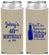 Custom Birthday Neoprene Slim Can Coolers - 40th Sun Sand Beer | 20204