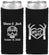 Custom Wedding Neoprene Slim Can Coolers - Mr And Mrs Sugar Skull | 205