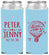 Custom Wedding Neoprene Slim Can Coolers - Love In Air Hot Air Balloon | 210