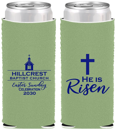 Custom Easter Neoprene Slim Can Coolers - Easter Sunday | 210021