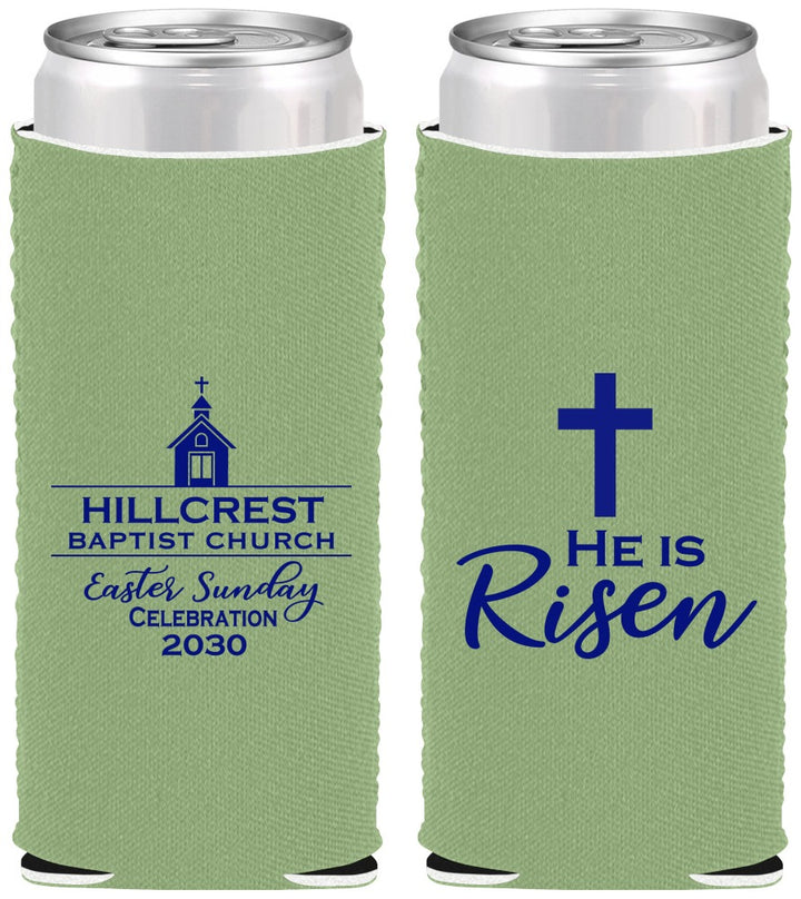 Custom Easter Neoprene Slim Can Coolers - Easter Sunday | 210021