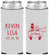 Custom Wedding Neoprene Slim Can Coolers - Just Married | 212