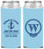 Custom Wedding Neoprene Slim Can Coolers - Monogram Nautical | 226