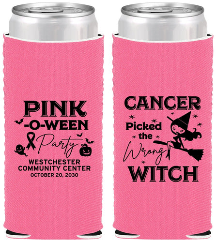 Custom Awareness Neoprene Slim Can Coolers - Wrong Witch | 230010