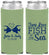 Custom Wedding Neoprene Slim Can Coolers - Two Less Fish In The Sea | 231