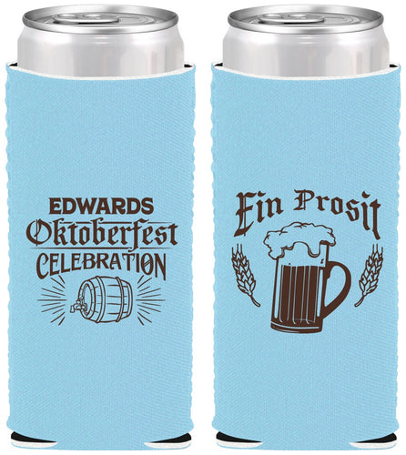 Custom Oktoberfest Neoprene Slim Can Coolers - Ein Prosit | 240002