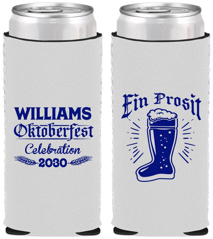 Custom Oktoberfest Neoprene Slim Can Coolers - Ein Prosit | 240003