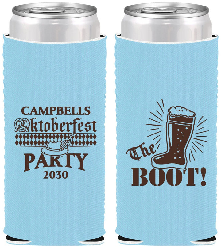 Custom Oktoberfest Neoprene Slim Can Coolers - Boot | 240006