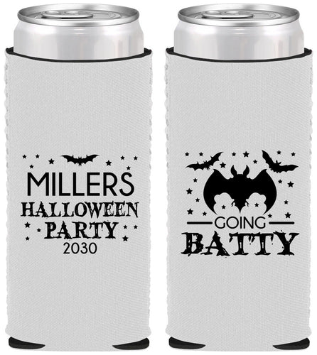 Custom Halloween Neoprene Slim Can Coolers - Bat | 250081