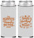 Custom Thanksgiving Neoprene Slim Can Coolers - Grateful Blessed | 260028