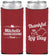 Custom Thanksgiving Neoprene Slim Can Coolers - Leg Day | 260033