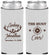 Custom Wedding Neoprene Slim Can Coolers - The Hunt Is Over | 266