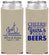 Custom Wedding Neoprene Slim Can Coolers - Cheers Years Cold Beers | 274