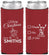 Custom Christmas Neoprene Slim Can Coolers - Naughty Or Nice | 280004