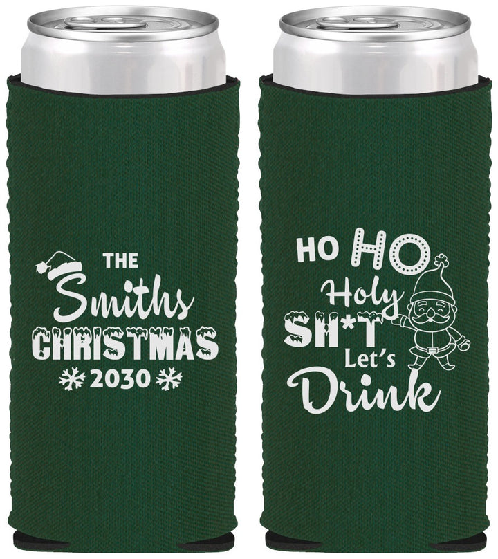 Custom Christmas Neoprene Slim Can Coolers - Elf | 280009