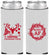 Custom Christmas Neoprene Slim Can Coolers - Merry Af | 280014
