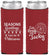 Custom Christmas Neoprene Slim Can Coolers - Eat Drink Be Jacky | 280016