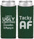 Custom Christmas Neoprene Slim Can Coolers - Tacky Af | 280021