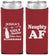 Custom Christmas Neoprene Slim Can Coolers - Eat Drink Be Ugly | 280024