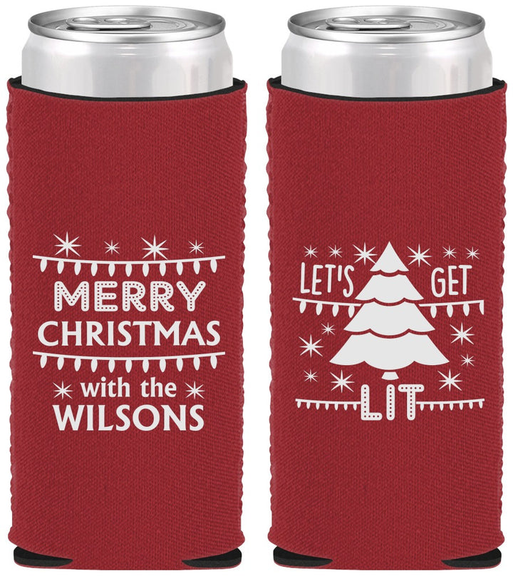 Custom Christmas Neoprene Slim Can Coolers - Nutcracker | 280052